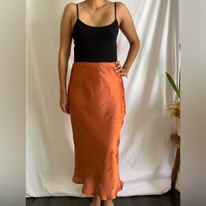 Kori brand satin maxi skirt